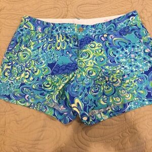 Lilly Pulitzer Blue Green Printed Women’s Shorts